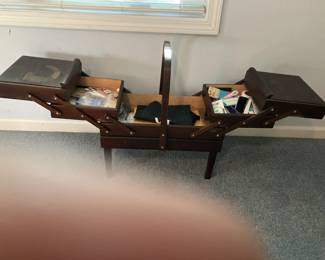 Large foldout sewing box