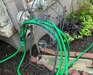 Iron hose rack