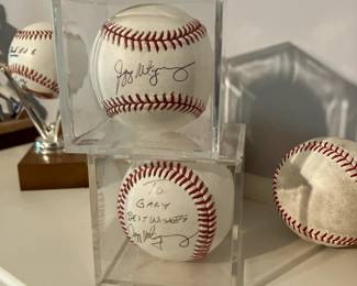 Signed Jeff Montgomery baseballs