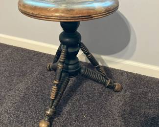 Antique piano stool