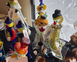Venetian Glass Clowns