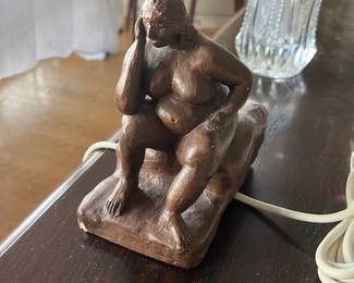 "The Thinker" in need of a diet!