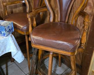 Pair of Swivel Bar Stools
