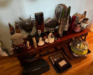Mermaids, fish, figurines