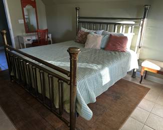 Brass king size bed