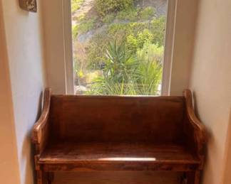 JH107Rustic Wood Bench