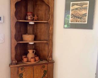 JH106Wood Corner Cabinet