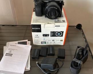 Sony Alpha A6000 Digital Mirrorless Camera with Original Box and Accessories