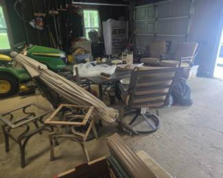 outdoor table with chairs