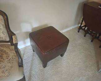 leather ottoman