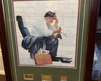 Norman Rockwell “ balancing the expense account”