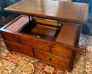 Cherry Lift Top Cocktail Table