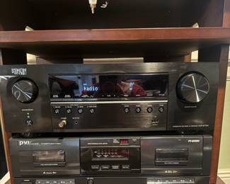 Denon AVR Receiver and PVI Dual Cassette Deck