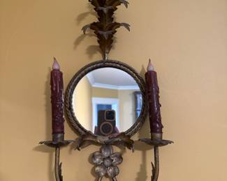 Pair of antique wall sconces