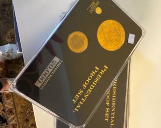 5 presidential proof sets from American mint