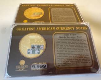 5 replicas to the Original 1875 Series $500 National Banknote