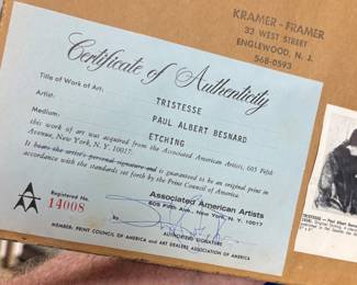 Besnard Certificate