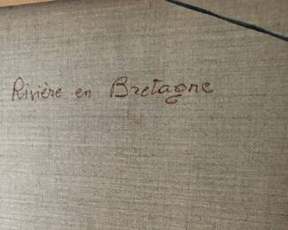 Title on Reverse of Marcel Dyf painting.