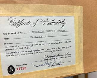 Kollowitz Certificate