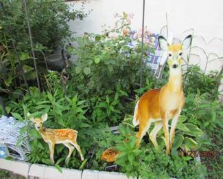 close up view of metal deer