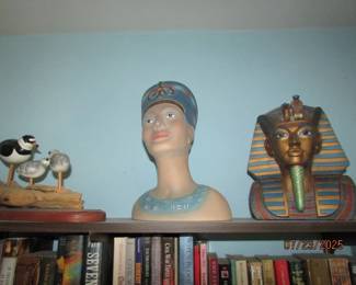 King tut and egyptian figure