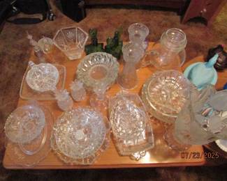 assorted glass dishes
