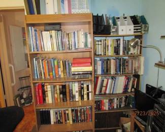 more books and shelving