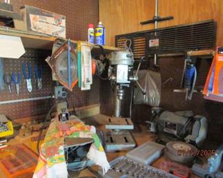 drill press and more tools