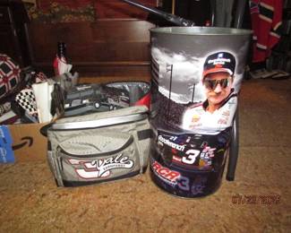 Cooler and trash can