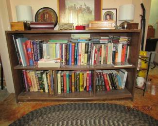 books, Richard III items, boxes, bookshelf