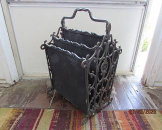 cast iron magazine rack