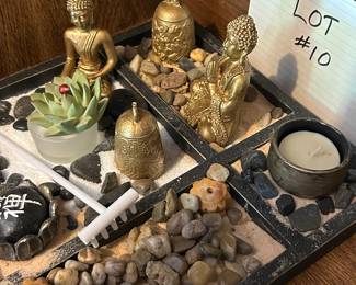 LOT # 10
Meditation Buddha zen garden 
Lot total $100
4th picture of 8