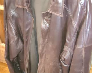 Vintage Croft and Barrow Leather Bomber Jacket
