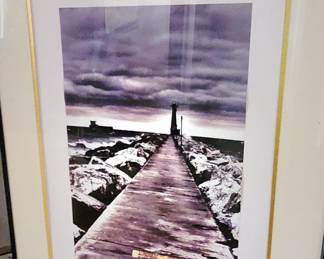 Framed Professional Photo of Pier