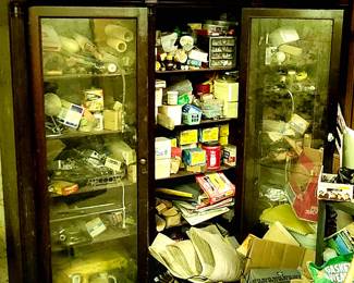 Large antique display cabinet.