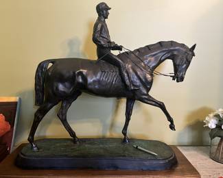 1700s Pierre Jules Mene Jockey Statue