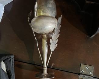 1800s Judaica Sterling Silver Spice Jar (AS IS no stopper)