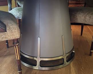 Base of Solid Wood Contemporary Round Dining Table with Turntable & 4 Chairs
63x29.5; Picture 2 of 2