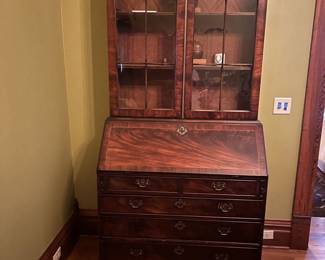 1800s Oversized Secretary (no maker's mark). Approximate measurements: 43x21.5x88. Picture 1 of 4