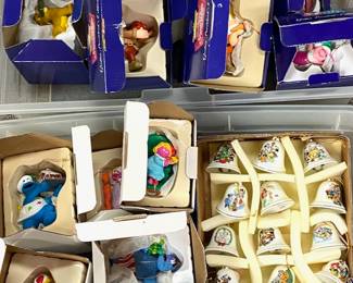 Disney figures, Disney Bells & Sesame Street Ornaments