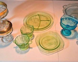 Depression Glassware and Kings Crown