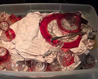Bin of 2 types of Kings Crown dishes