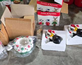 Looney Tunes Christmas Glass Figurines