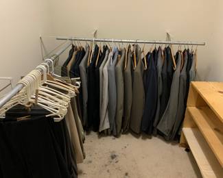 Men’s suits, sports jackets and slacks