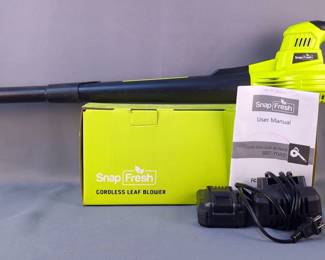 Snap Fresh Cordless Leaf Blower BBT-YOR01 with Battery and Charger