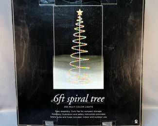 Kmart 6ft Spiral Tree with 250 Multi-Color Lights