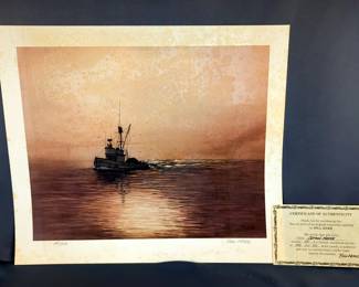 Bill Kerr 'Comin Home' Limited Edition Signed Watercolor