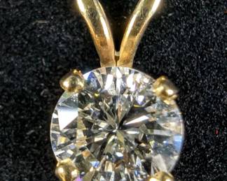 14k Gold and Diamond Pendant