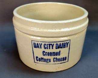 Bay City Dairy Creamed Cottage Cheese Crock