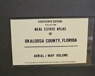Vintage Real Estate Atlas of Okaloosa County ~ 1990